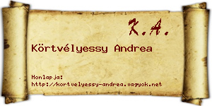 Körtvélyessy Andrea névjegykártya